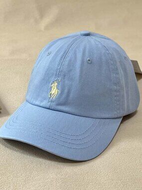 Polo Ralph Lauren Light Blue Baseball Cap with Embroidered Pony